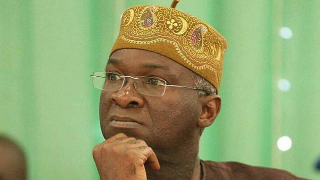 Former Minister of Works and Housing Babatunde Fashola