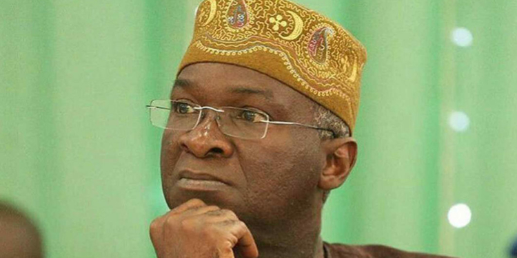 Former Minister of Works and Housing Babatunde Fashola