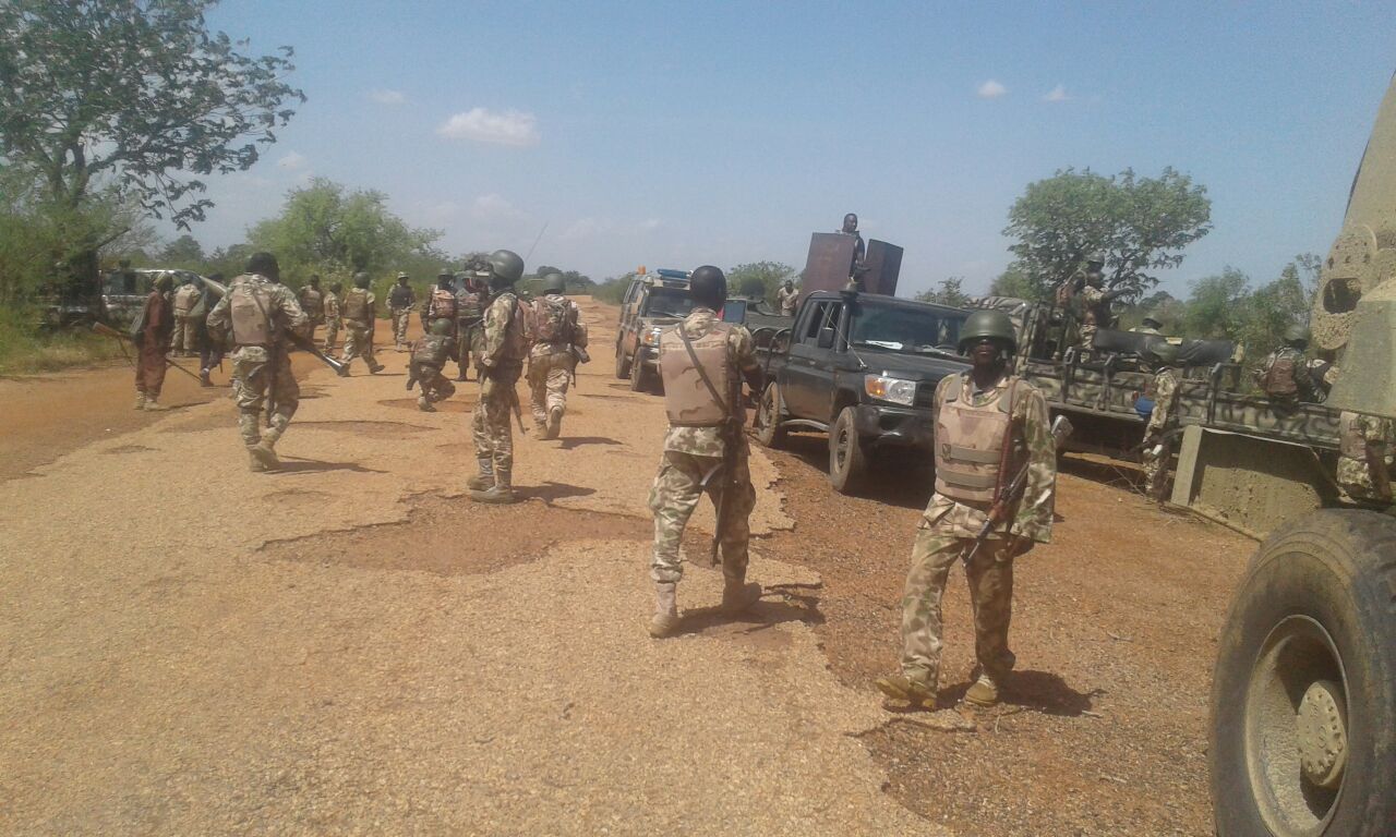 Troops raid Boko Haram illegal market, kill four terrorists in Borno