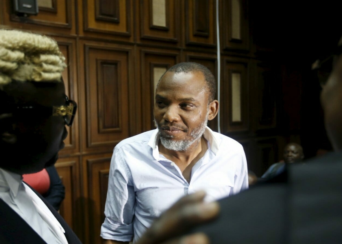 File Photo: Nnamdi Kanu in court