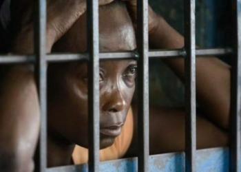 Female Nigerian inmate, woman in prison