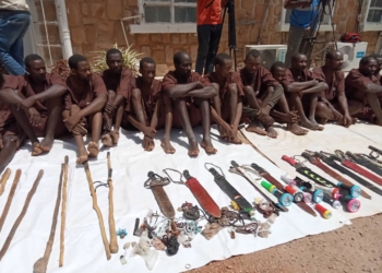 Filed Photo for depict - bandits arrested by troops