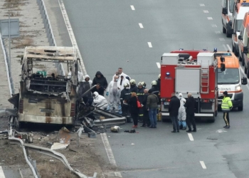 Bulgaria accident scene