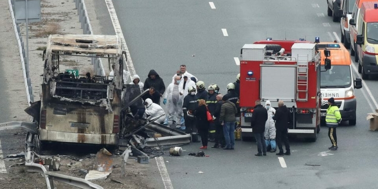Bulgaria accident scene