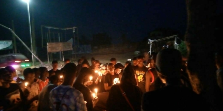 AAPOLY STUDENTS HOLD CANDLE LIGHT PROCESSION