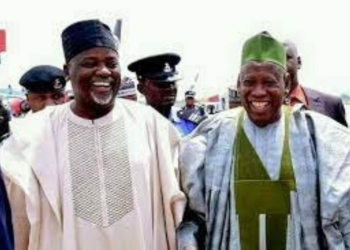 Governor Abdullahi Umar Ganduje and his deputy, Nasir Yusuf Gawuna