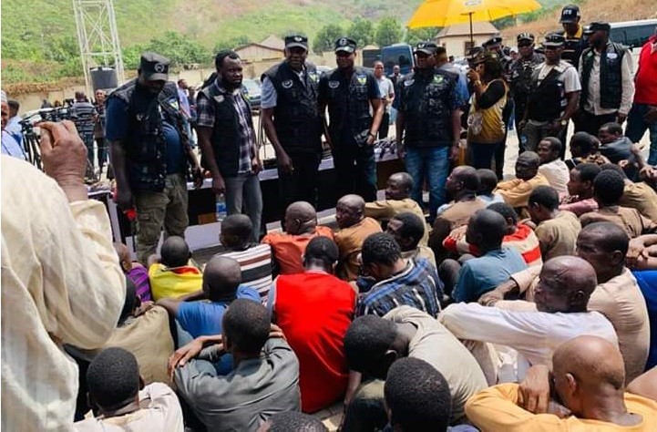 Police parade 51 suspects over kidnapping, rape other crimes in Borno