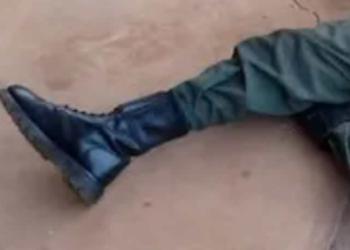 Depict image - filed photo of a killed Nigerian policeman