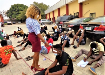 Depict image - arrested internet fraudsters