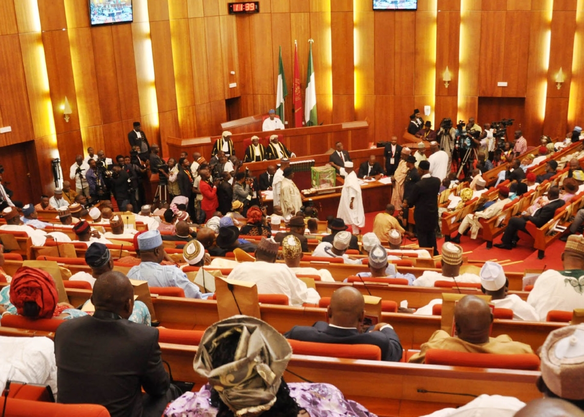 PIC.23. SENATE CHAMBER DURING THE INAUGURATION OF THE 8TH NATIONAL ASSEMBLY IN ABUJA ON TUESDAY (9/6/15).
3023/9/6/2015/CH/BJO/NAN