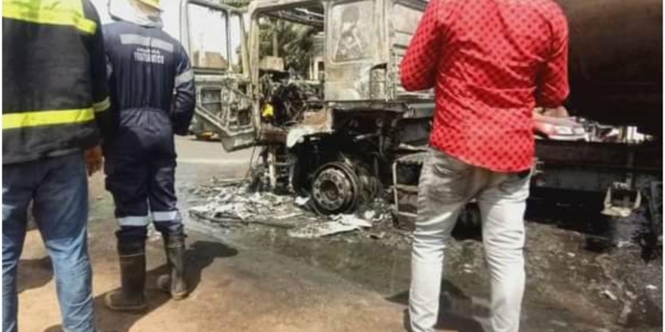 Filling station razed as petrol tanker catches fire in Anambra