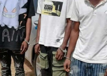 Depict - file photo of suspected yahoo boys arrested by security operatives