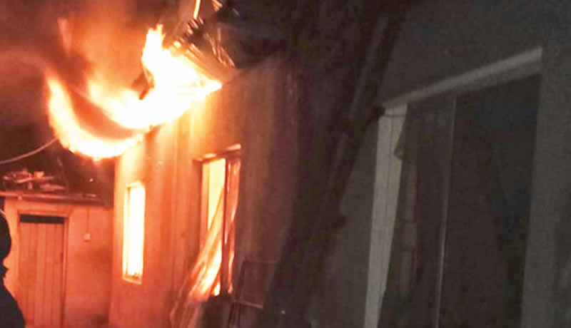 50-year-old man dies as fire razes residential building in Lagos