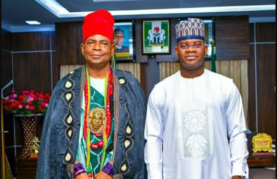 Gov. Bello presents staff of office to new Attah Igala