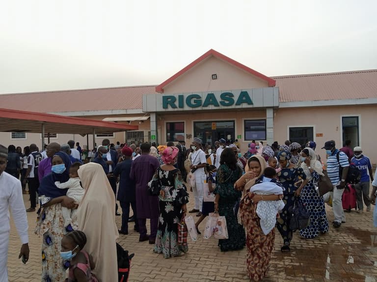 Families of 50 abducted train passengers protest in Kaduna