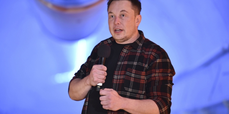 Elon Musk, co-founder and chief executive officer of Tesla Inc.
