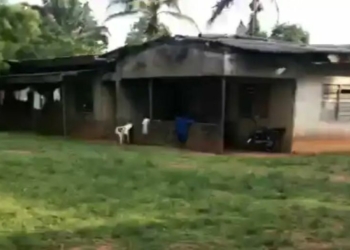 Building where congregants are camped in Omu-Ekiti