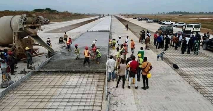 Construction work going on at the Ebonyi International Airport