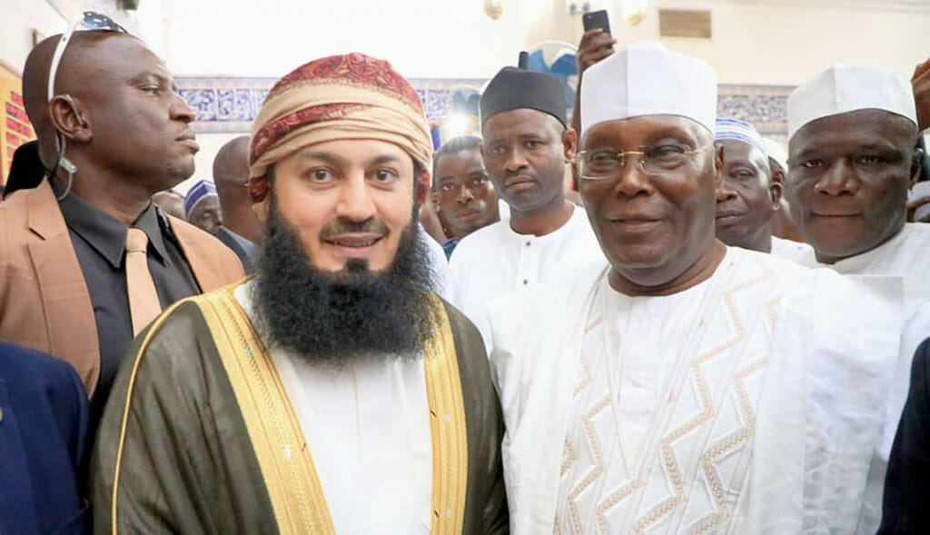 Atiku meets famous Islamic scholar Mufti Menk