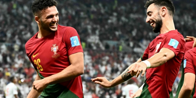 Ramos demolishes Swiss with hat-trick to fire Portugal into quarters