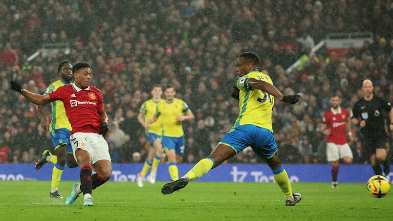 Anthony Martial doubled Manchester United’s lead against Nottingham Forest on Tuesday, December 27.