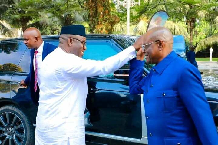 Obasanjo, Fayemi Meet Governor Wike In Rivers State