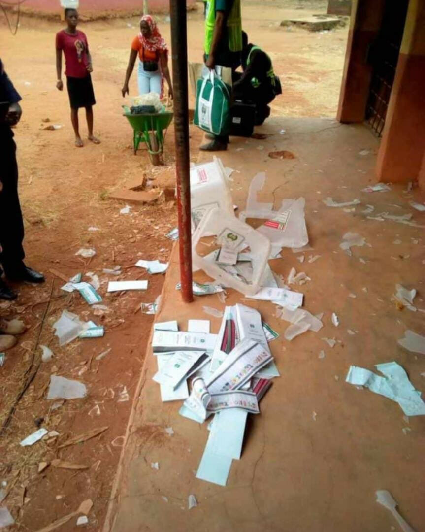 Voters flee as thugs destroy electoral�materials in Kogi (Photos)