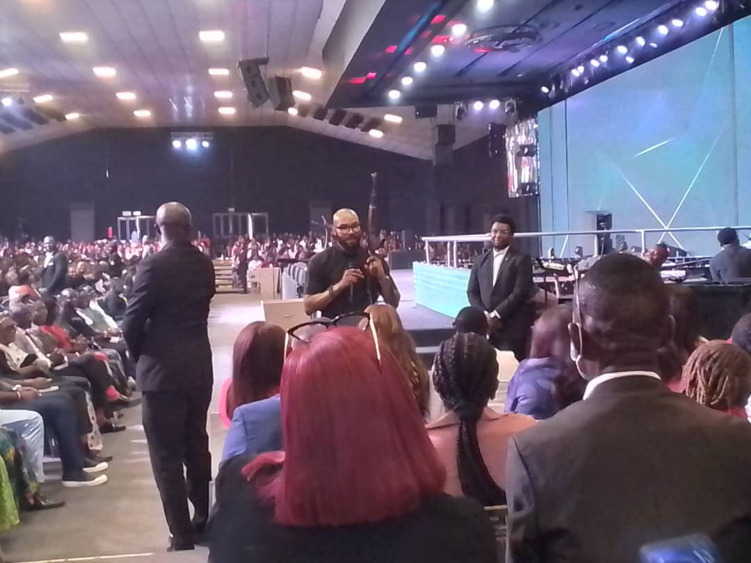 Pastor Uche Aigbe with AK 47