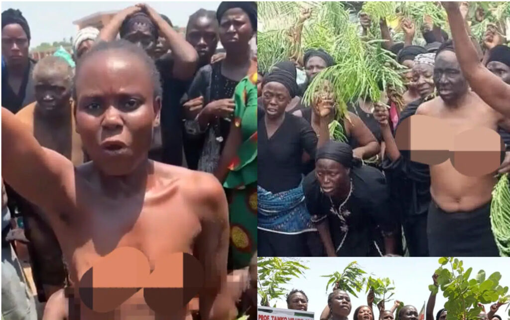 women protesting naked in Nasarawa State