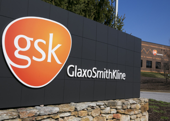 A logo sign outside a facility occupied by GlaxoSmithKline, in Rockville, Maryland on April 4, 2015. Photo credit: Kristoffer Tripplaar/ Sipa USA *** Please Use Credit from Credit Field ***
