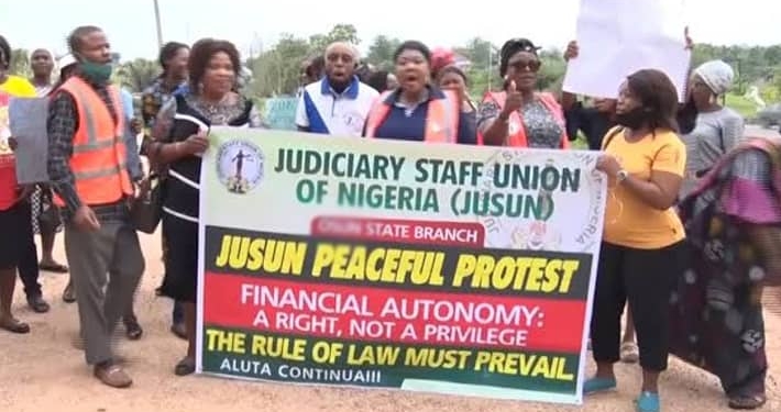 JUSUN PROTEST USED TO ILLUSTRATE THE STORY