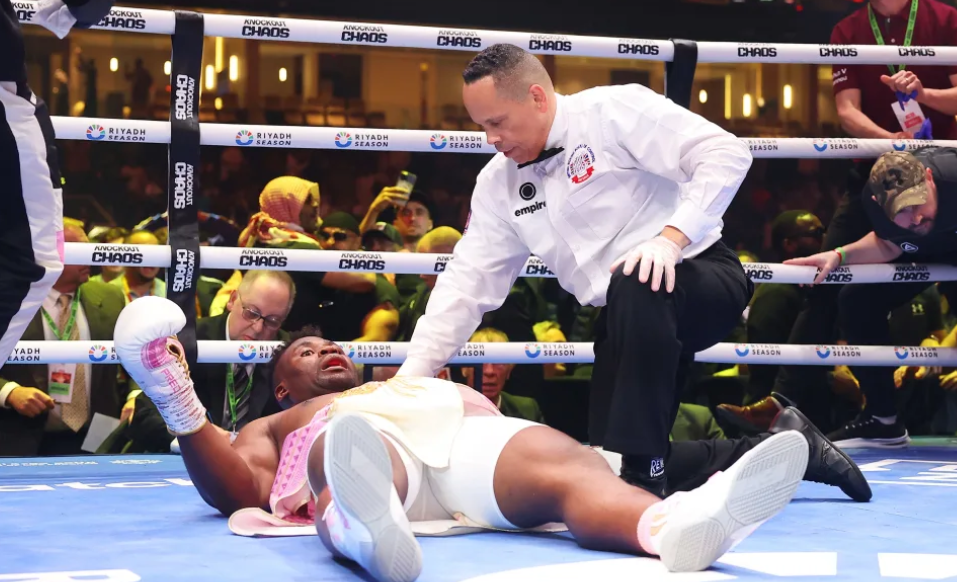 Anthony Joshua delivers devastating knockout to Francis Ngannou in Riyadh showdown