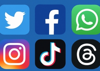 Social media platforms logos at a glance