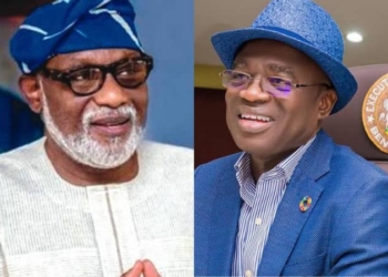 Late Rotimi Akeredolu and Hyacinth Alia