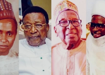 Asheik Jarma (Borno), Jim Nwobodo (Anambra), Bamanga Tukur (Gongola), Awwal Ibrahim (Niger/Suleja Emirate)
