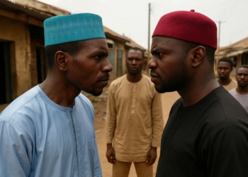 A tense standoff between two men reflects deep-rooted ethnic divisions which pose a threat to peace and development in Nigeria.