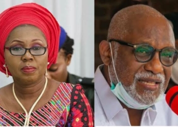 Late Rotimi Akeredolu and his Widow, Betty