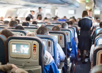 Inside of an aircraft with passengers | File Photo