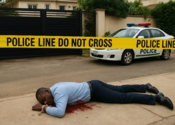 Crime scene Pictorial illustration