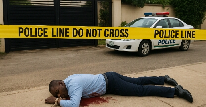 Crime scene Pictorial illustration
