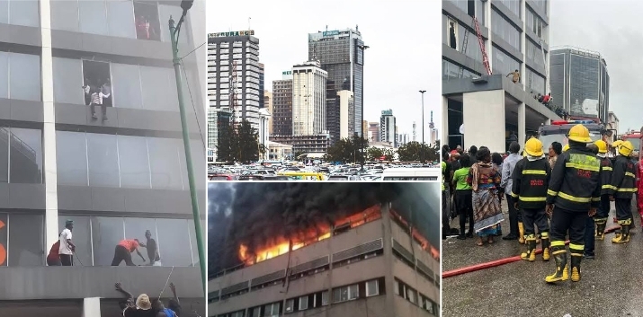 Lagos Island Bank tower fire incident