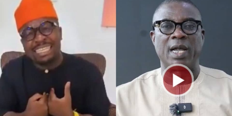 A screen grab collage showing Sujimoto’s CEO in a crying video and KWAM1 in his apology video.