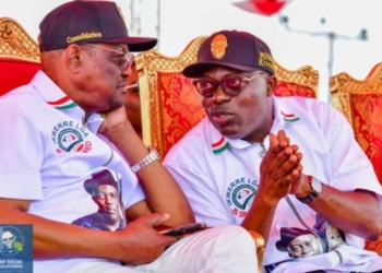 L-R: Nyesom Wike and Siminalayi Fubara | File photo