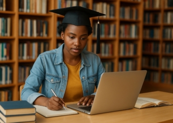 A young Nigerian student