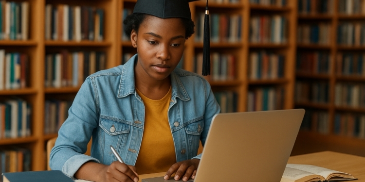 A young Nigerian student