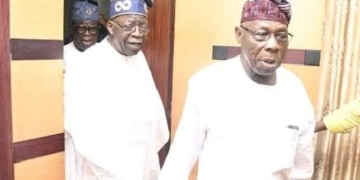 Bola Tinubu and Olusegun Obasanjo