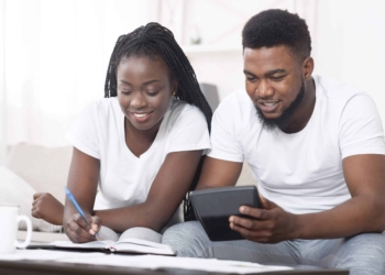 Black Couple Discussing Their finance