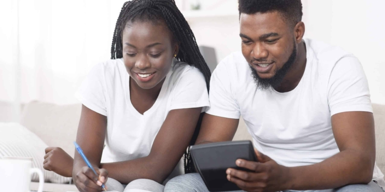 Black Couple Discussing Their finance