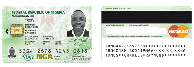 Nigeria National ID - Sample