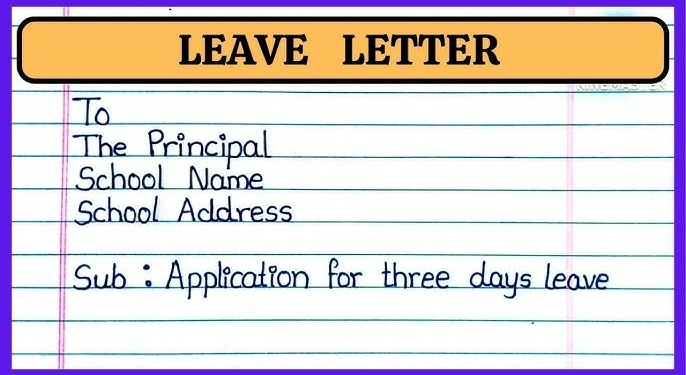 Write Leave Letter